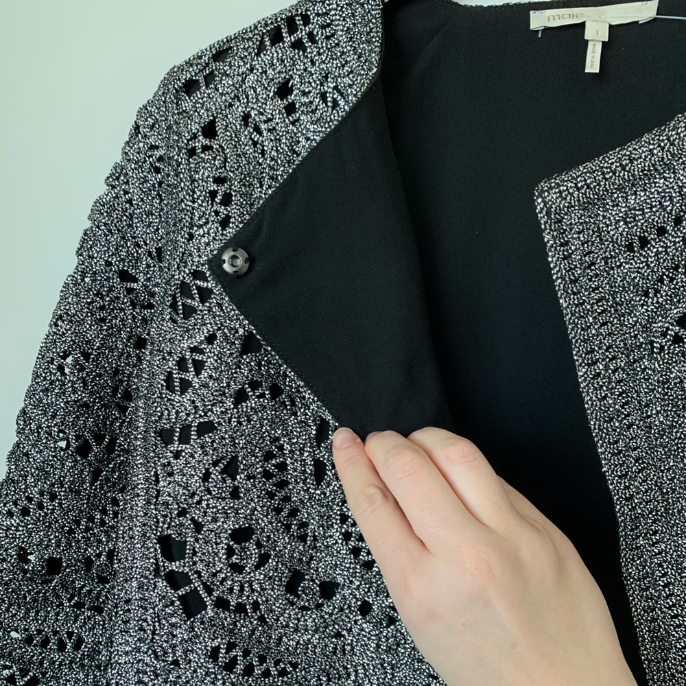 ▪️Maje▪️Cropped Textured Jacket 🔥 - Picture 6 of 8